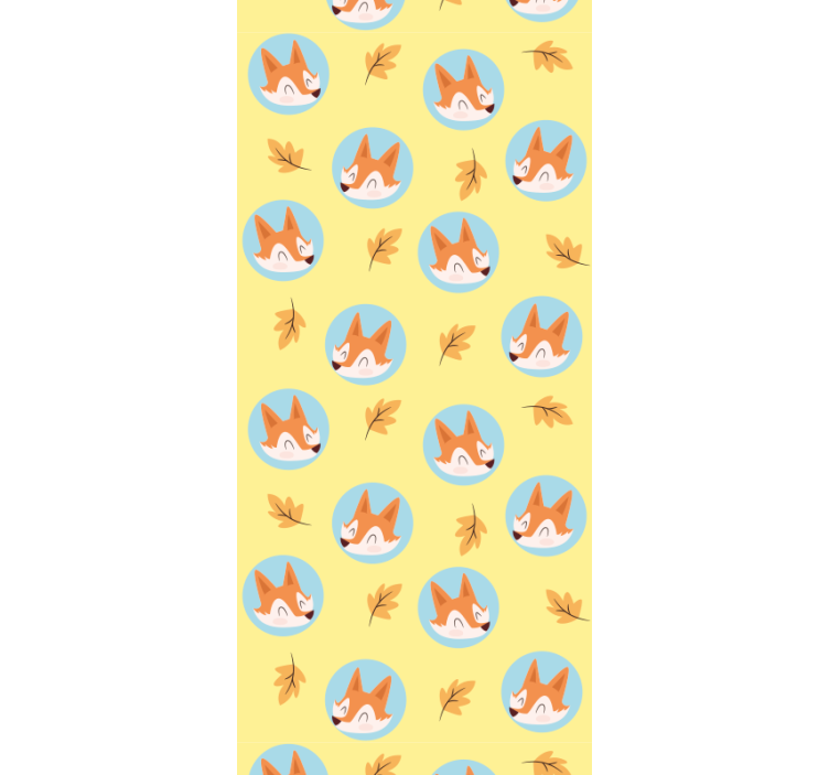 Autumn Fox Theme animal wallpaper - TenStickers