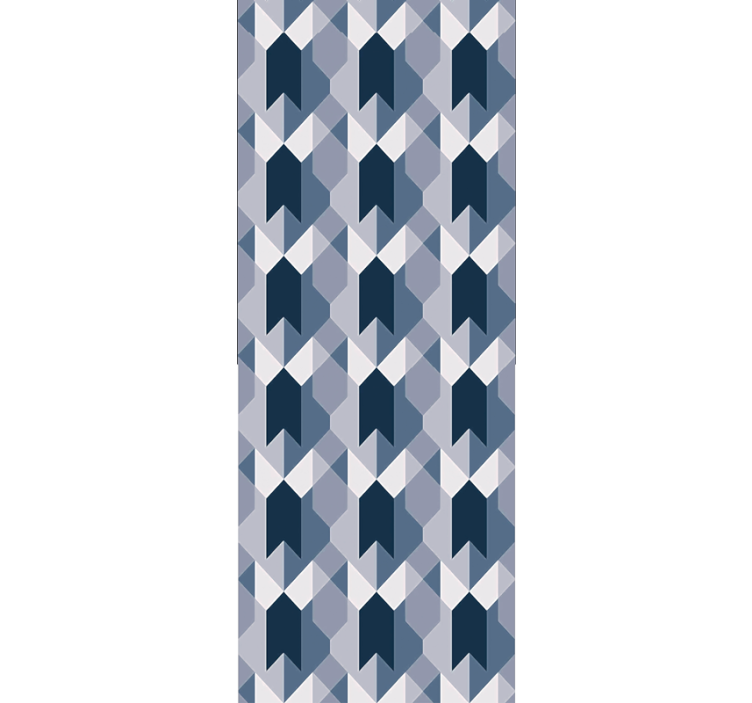 Nordic blue Copenhagen Living Room Wallpaper - TenStickers
