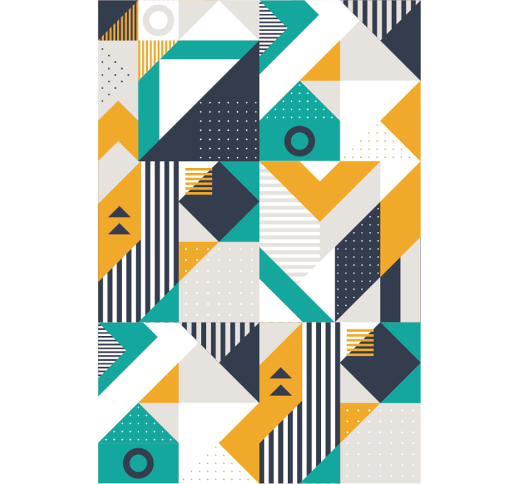 Geometric Ensemble geometric wallpaper - TenStickers