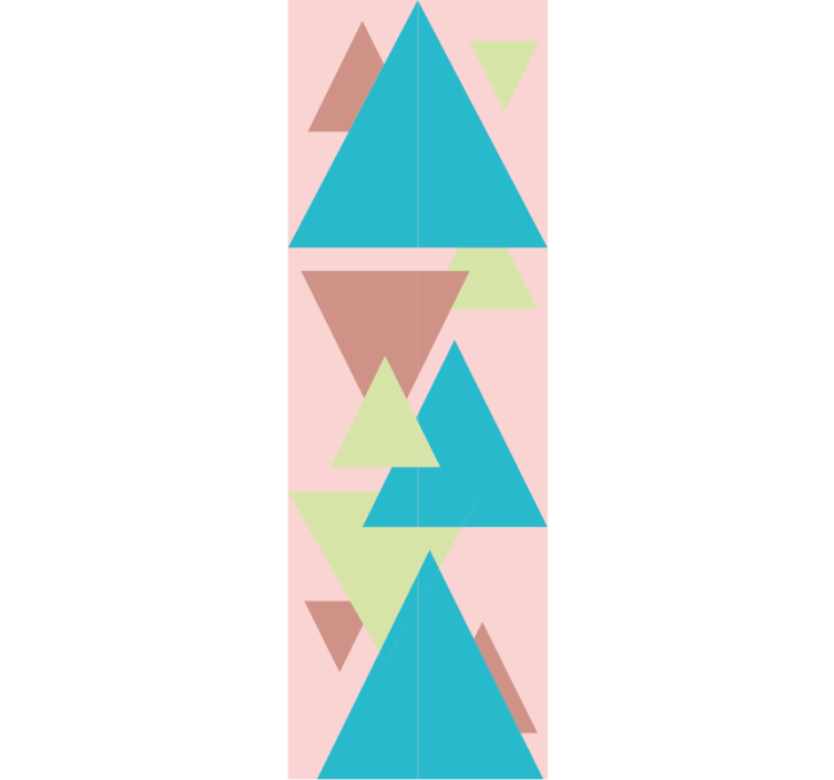 Geometric Shapes Mural geometric wallpaper - TenStickers