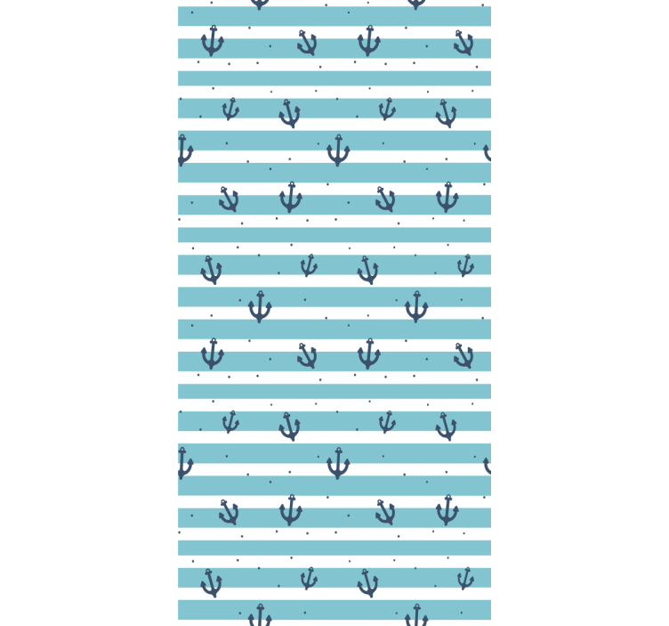 Nautical Stripe Pattern striped wallpaper - TenStickers