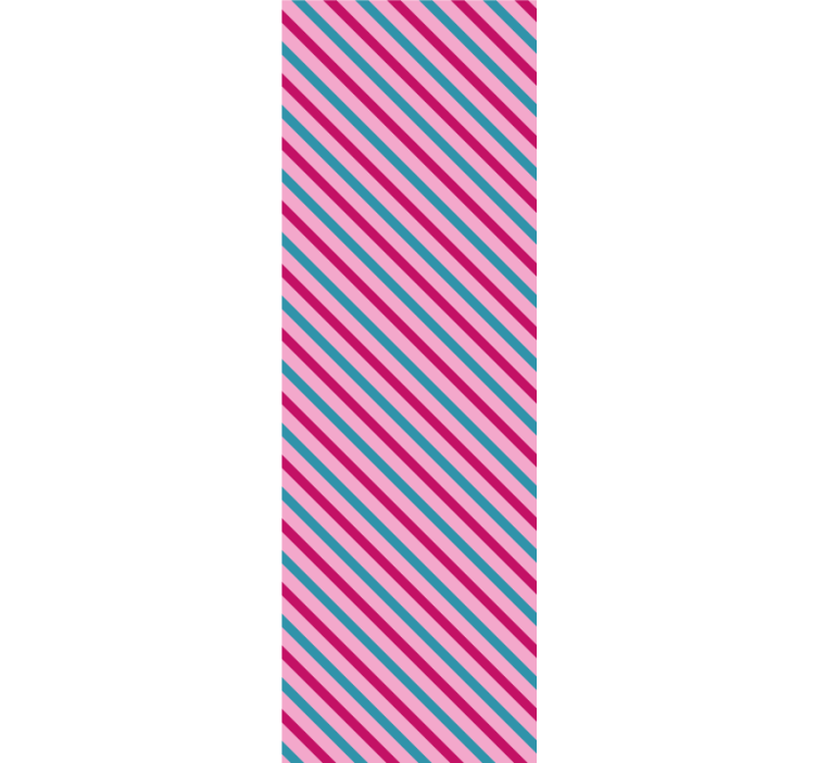 Striped Diagonal horizontal striped wallpaper - TenStickers