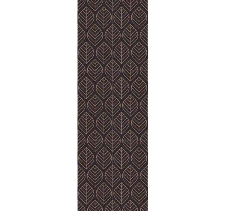 Leaf Pattern Elegance leaf wallpaper - TenStickers