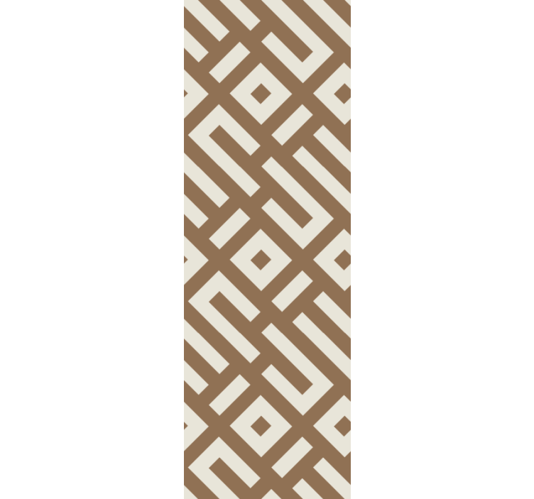 Geometric design on earth tone Modern Wallpaper - TenStickers