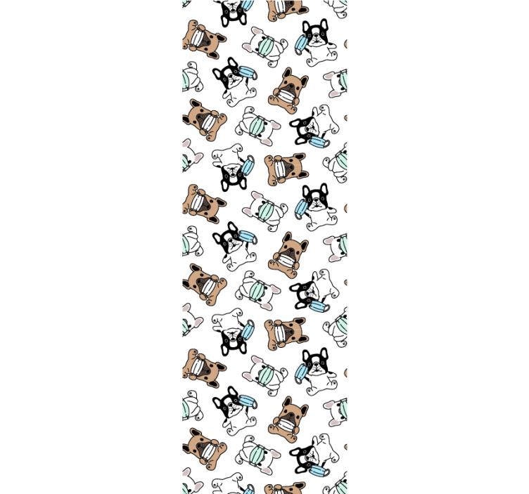 Canine Skaters dogs wallpaper - TenStickers