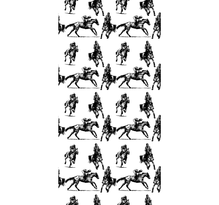 Equestrian Motif animal wallpaper - TenStickers