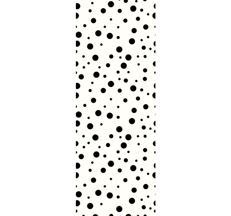 Black polka dots on white Wedding Wallpaper - TenStickers