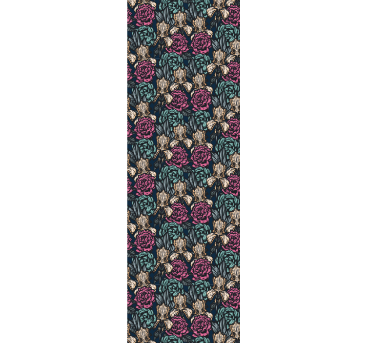 Elegant Floral Tapestry flower wallpaper - TenStickers