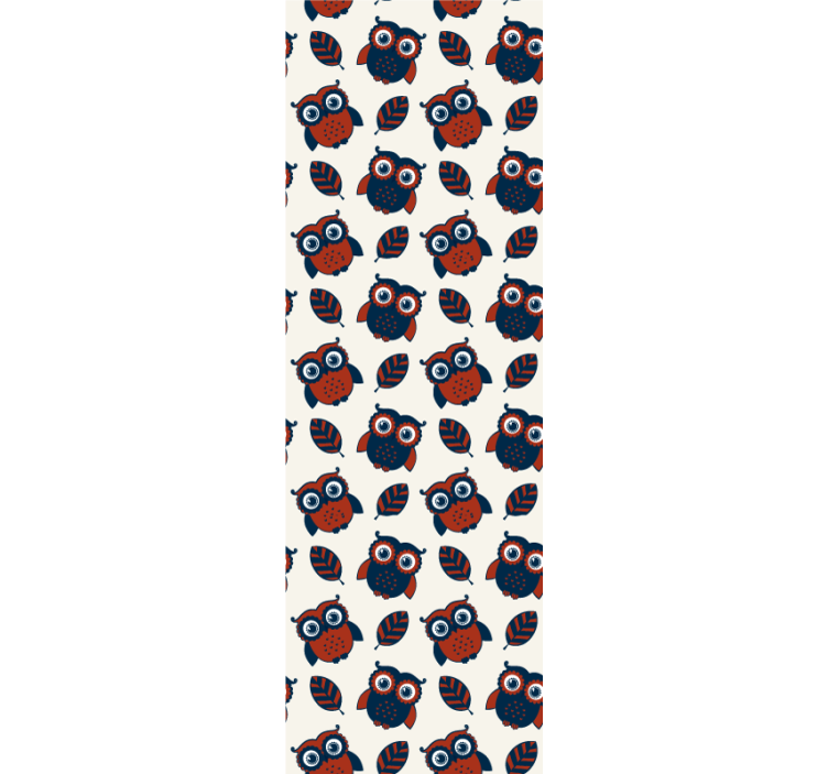 Owl Pattern Design animal wallpaper - TenStickers
