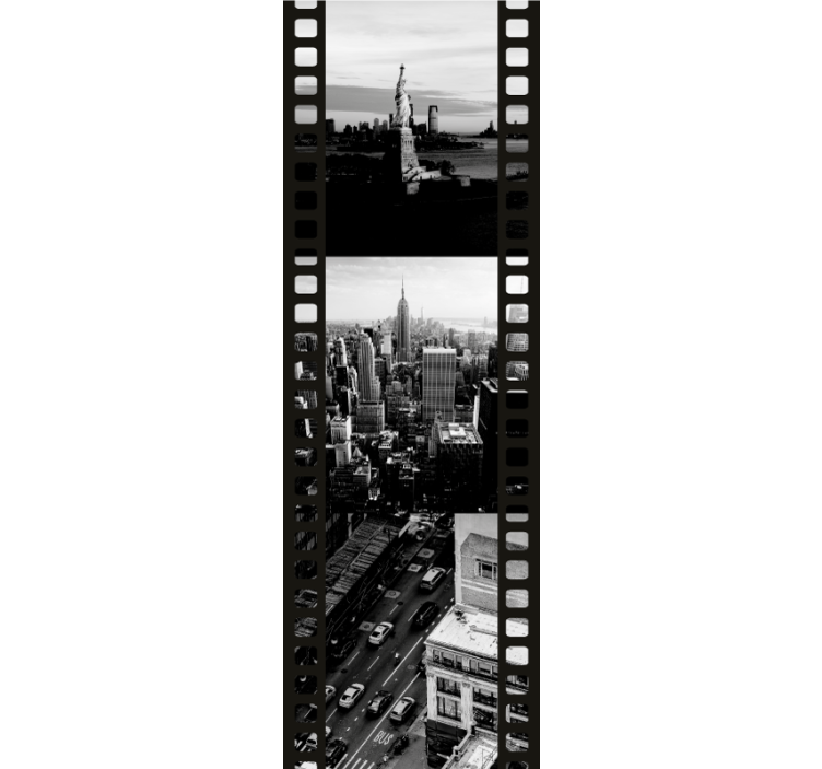 NYC photo tape collage  New York Wallpaper - TenStickers