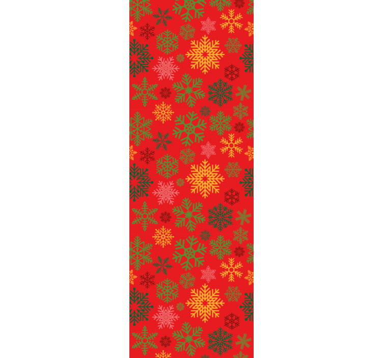 Festive Snowflakes Pattern christmas wallpaper - TenStickers