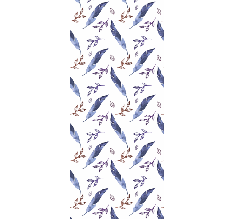 Elegant abstract watercolor feather wallpaper - TenStickers