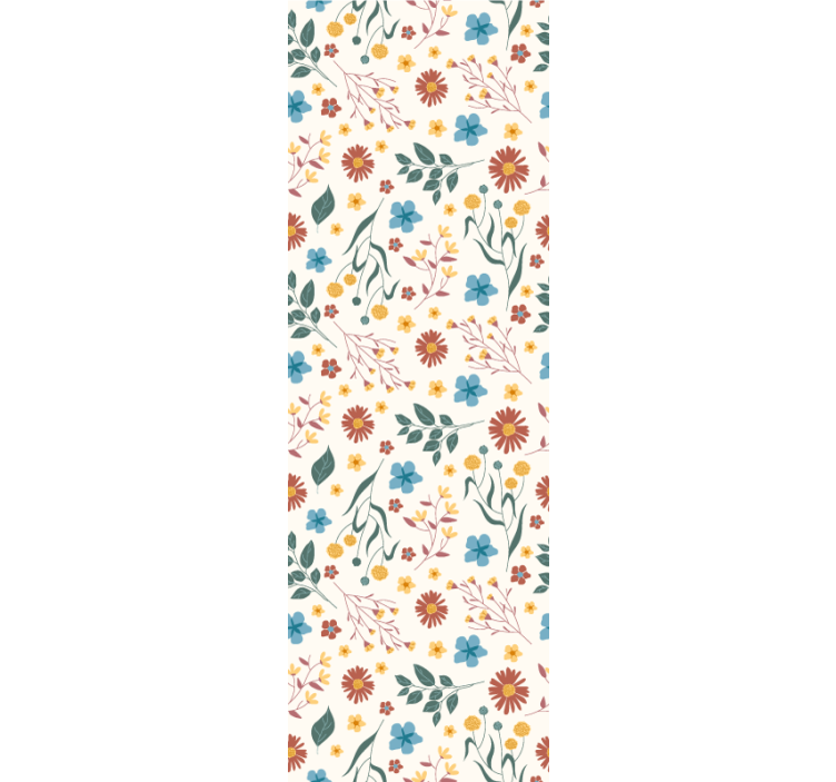 Botanical Flourish flower wallpaper - TenStickers