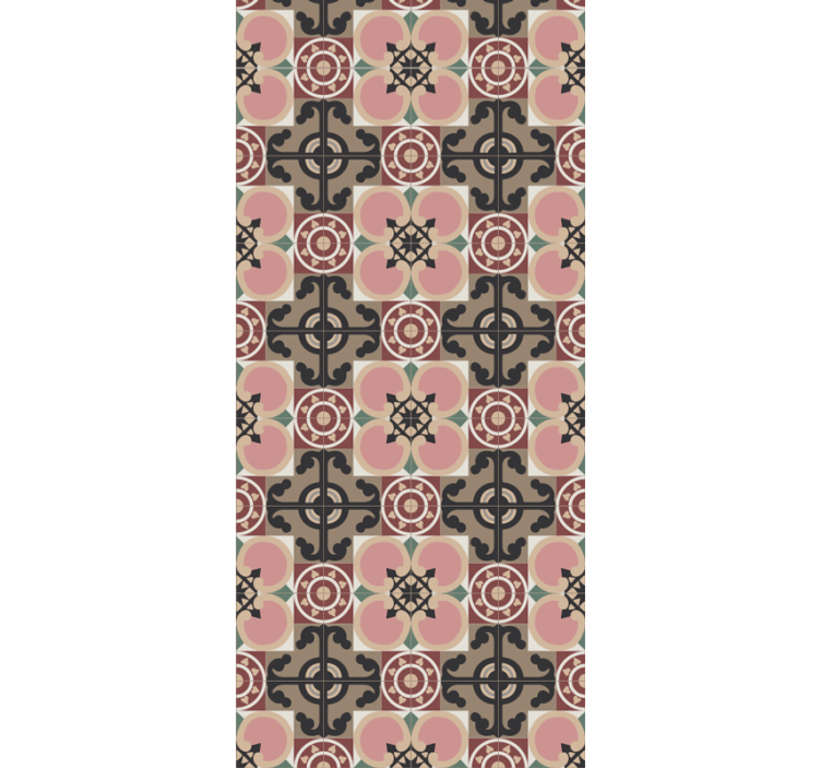 Intricate Geometric Design ornamental wallpaper - TenStickers