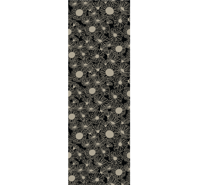 Floral Dotted Pattern floral ornament wallpaper - TenStickers
