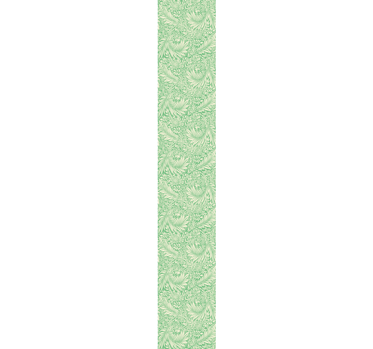 Green foliage pattern leaf wallpaper - TenStickers