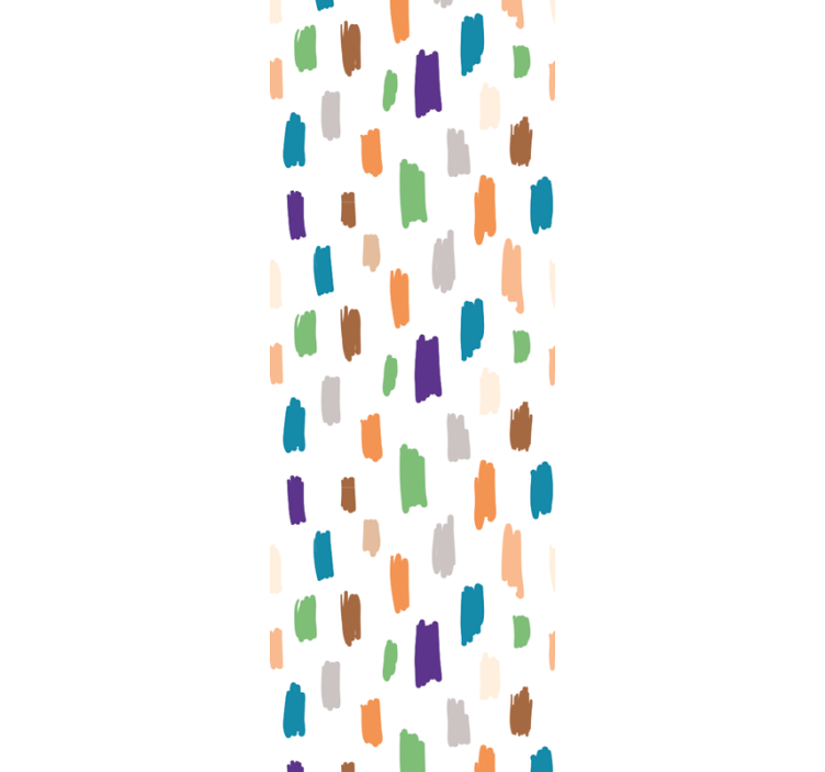 Colorful shapes pattern over white  Wallpaper - TenStickers