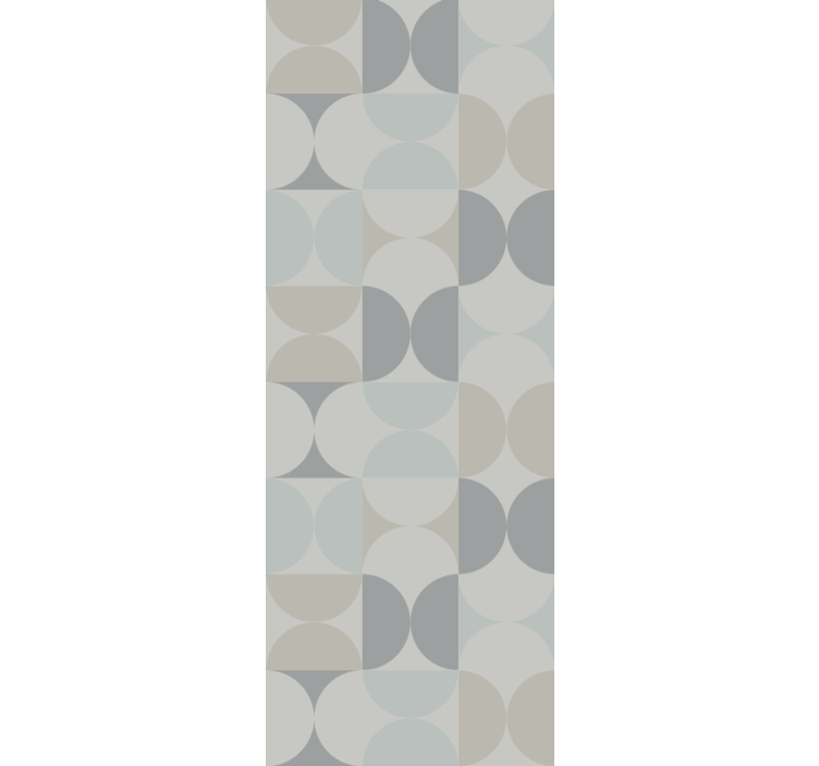 Pastel geometric pattern Living Room Wallpaper - TenStickers