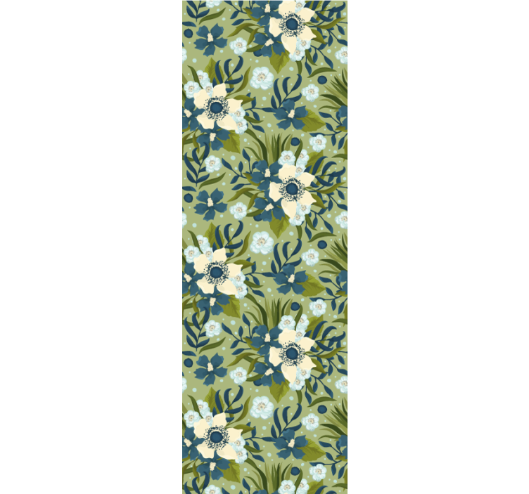 Floral Serenity flower wallpaper - TenStickers