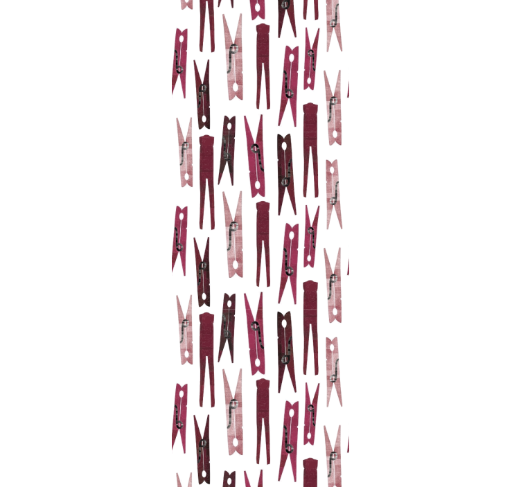 Scattered Clothespins geometric wallpaper - TenStickers