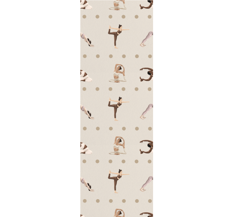 Different yoga poses Wallpaper - TenStickers