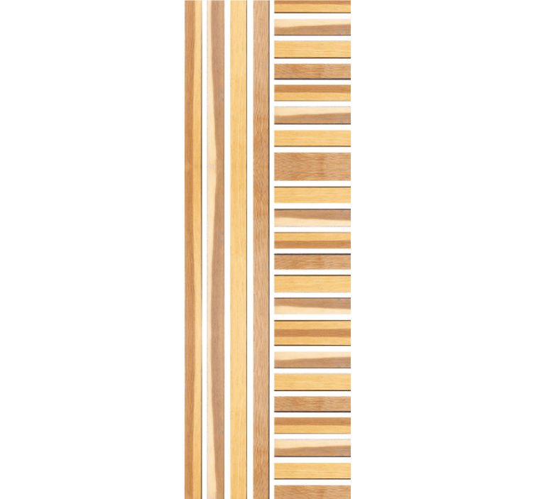 Lined Wood striped wallpaper - TenStickers
