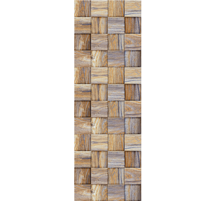 Woven Wood wood wallpaper - TenStickers