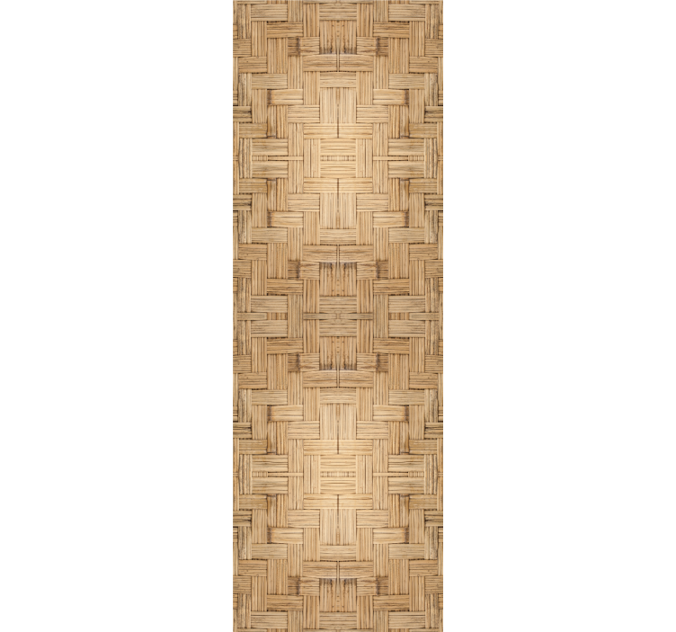Basket Weave Pattern wood wallpaper - TenStickers