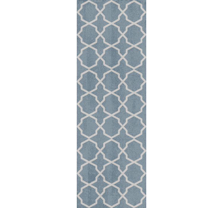 Gray Hamptons pattern flower wallpaper - TenStickers