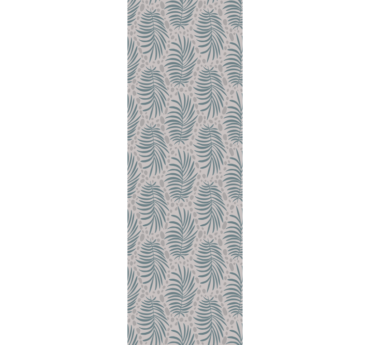 Tropical blau Hamptons pattern Flower Wallpaper - TenStickers