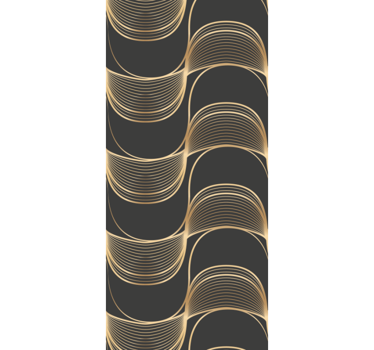 Elegant line patterns geometric wallpaper - TenStickers