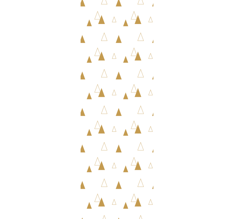 Triangle wallpaper with golden design - TenStickers