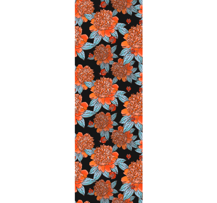 Vibrant Colorful Design flower wallpaper - TenStickers