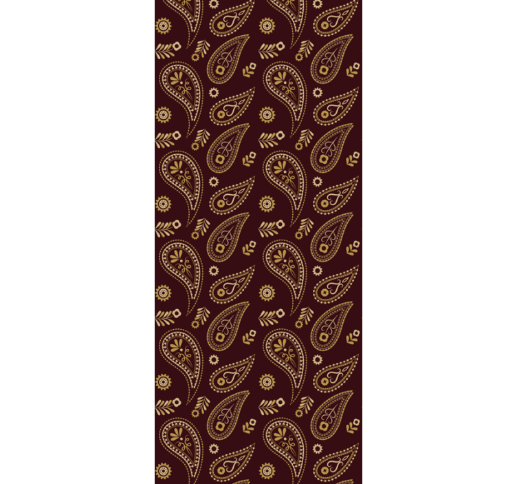 Paisley Pattern Design dining room wallpaper - TenStickers