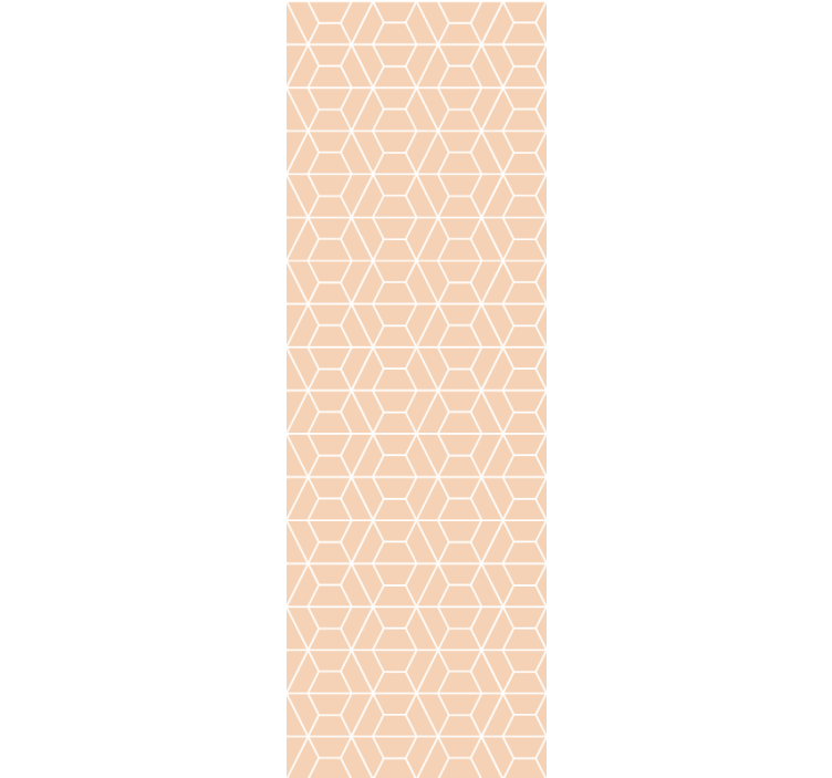 Honeycomb pattern entryway wallpaper - TenStickers