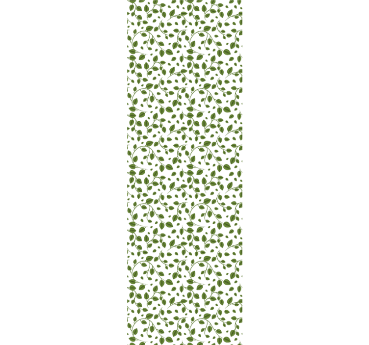 Green creepers motif leaf wallpaper - TenStickers