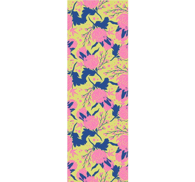 Vibrant Floral Pattern flower wallpaper - TenStickers