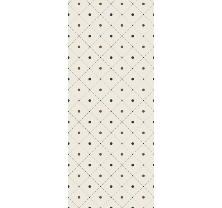Elegant squared motif polka dots wallpaper - TenStickers