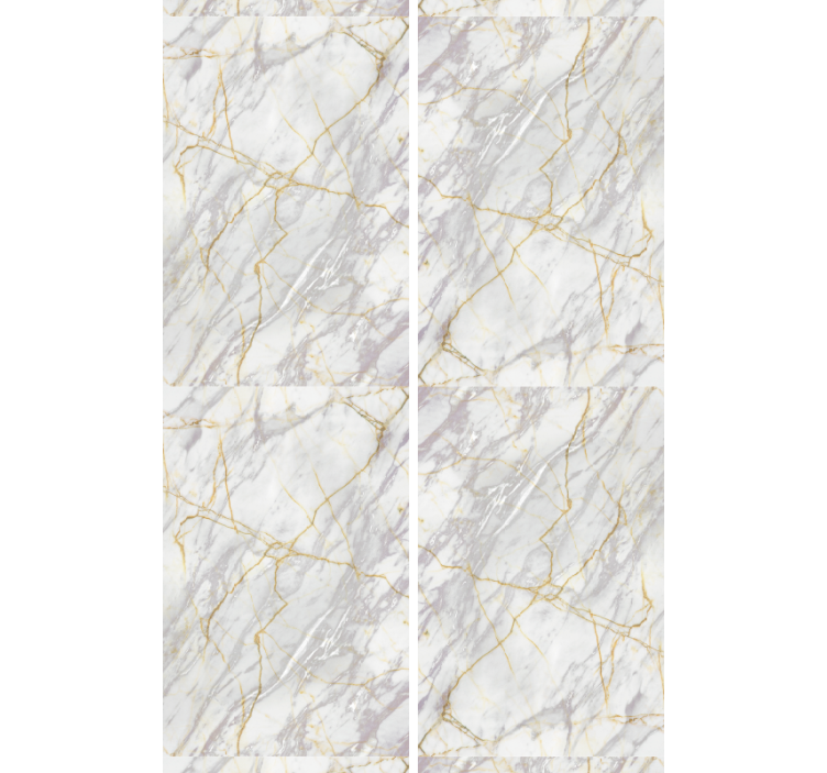 Realistic gray gold  marble wallpaper - TenStickers
