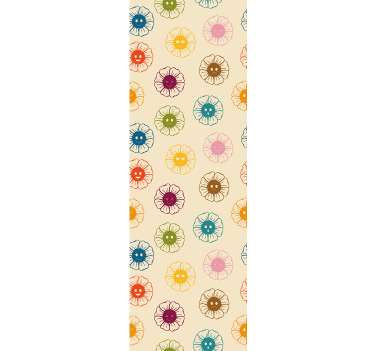 Cheerful Floral Patterns flower wallpaper - TenStickers