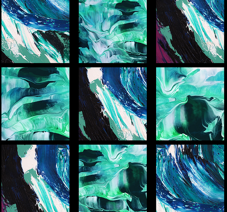 Abstract Fluid Patterns abstract wallpaper - TenStickers