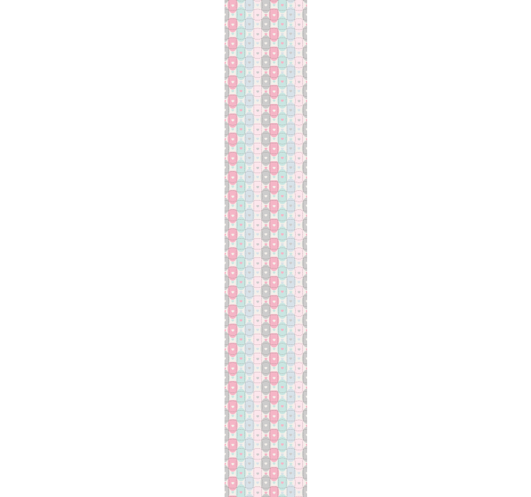 Patchwork hearts textured wallpaper - TenStickers