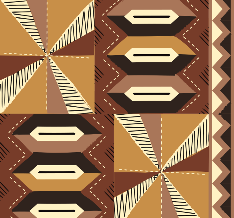 tribal african pattern Wedding wallpaper - TenStickers