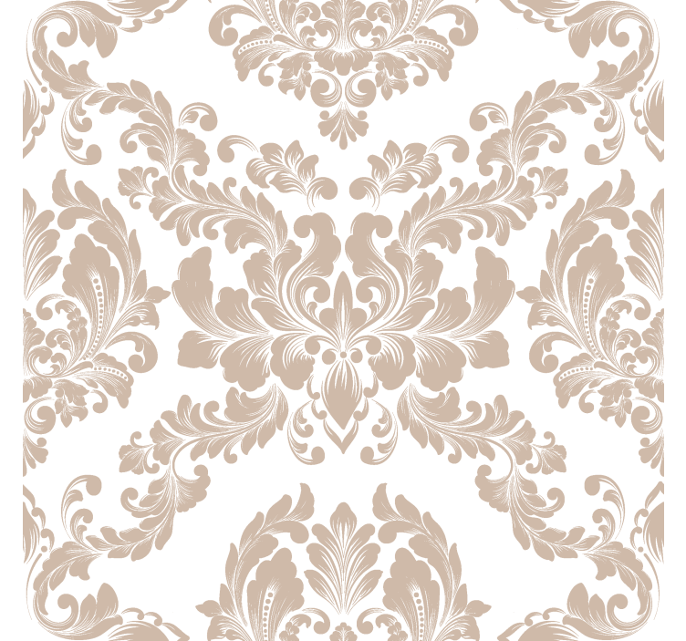 damask pattern Baroque wallpaper - TenStickers