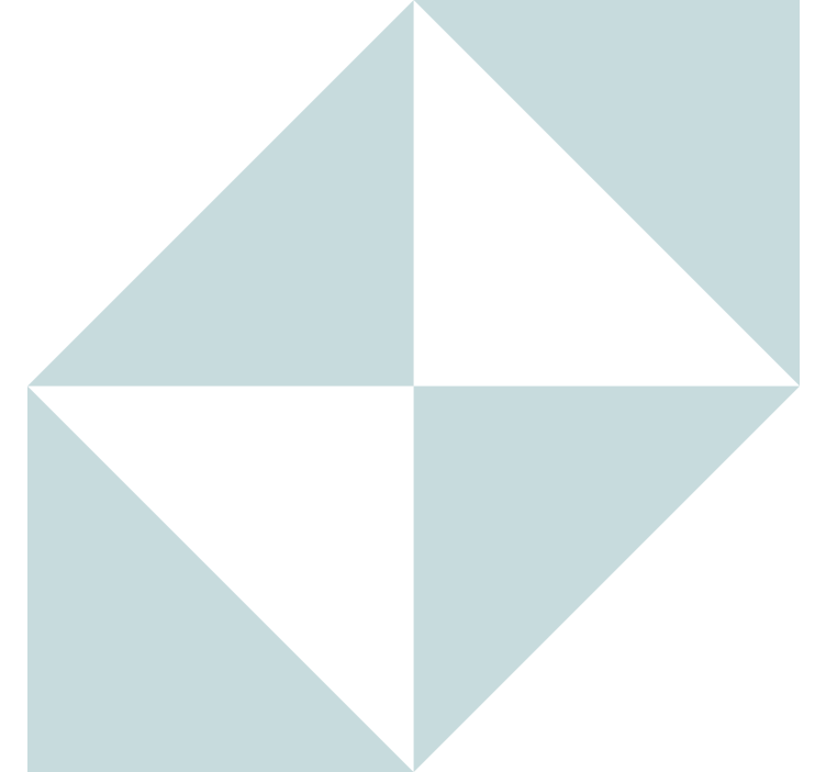 Blue triangles shapes wallpaper - TenStickers