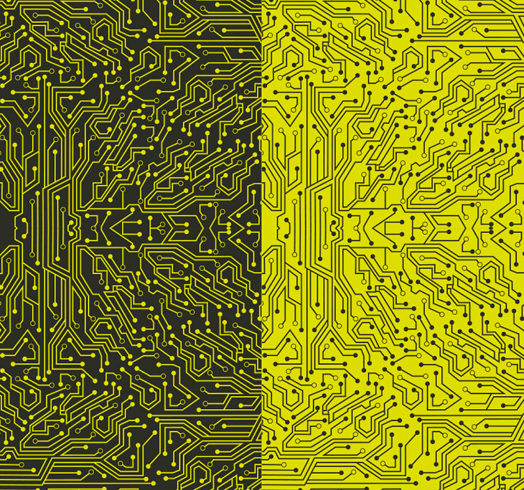 Circuitry Intricacy abstract wallpaper - TenStickers