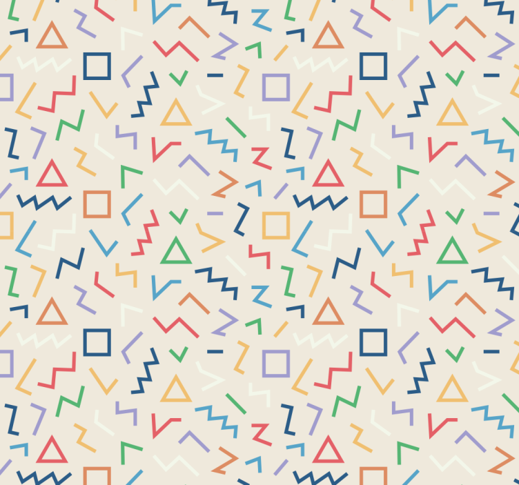 Geometric Pattern Hues geometric wallpaper - TenStickers