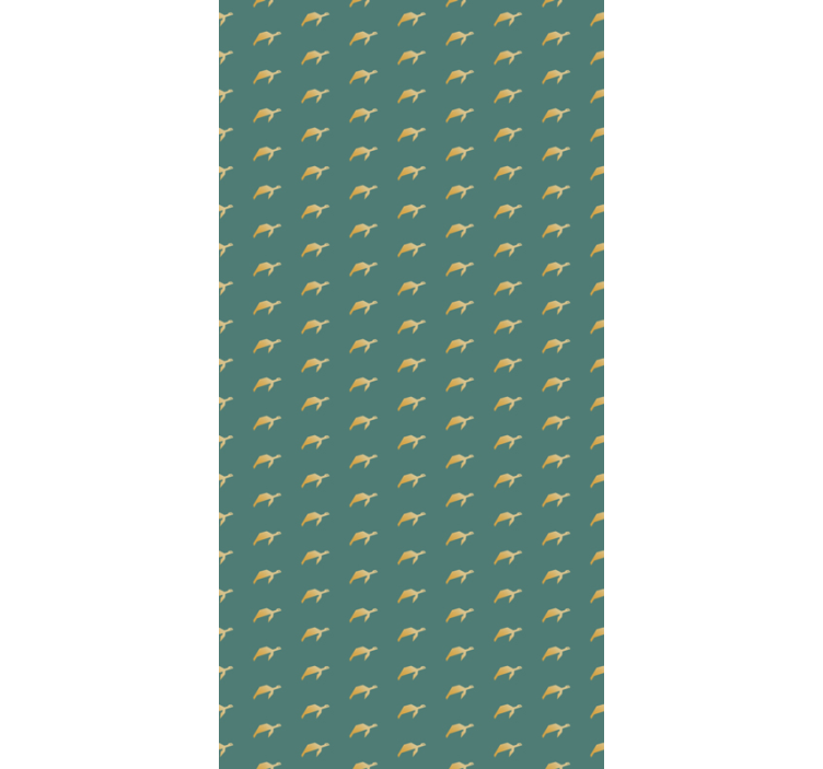 Small turtles pattern animal wallpaper - TenStickers