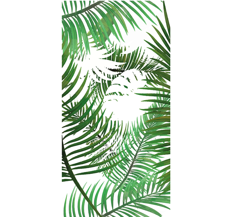 Jungle Nature living room wallpaper - TenStickers