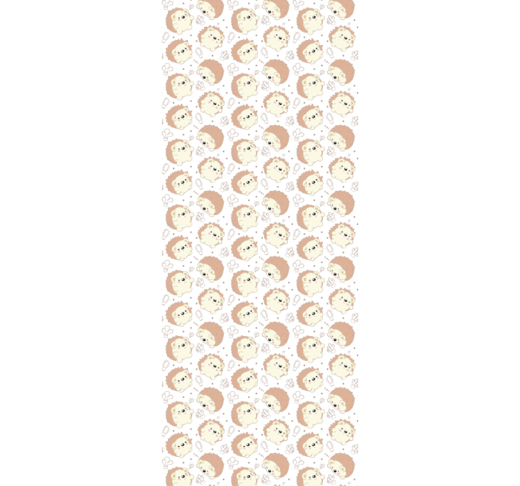 Hedgehog motif kids wallpaper - TenStickers